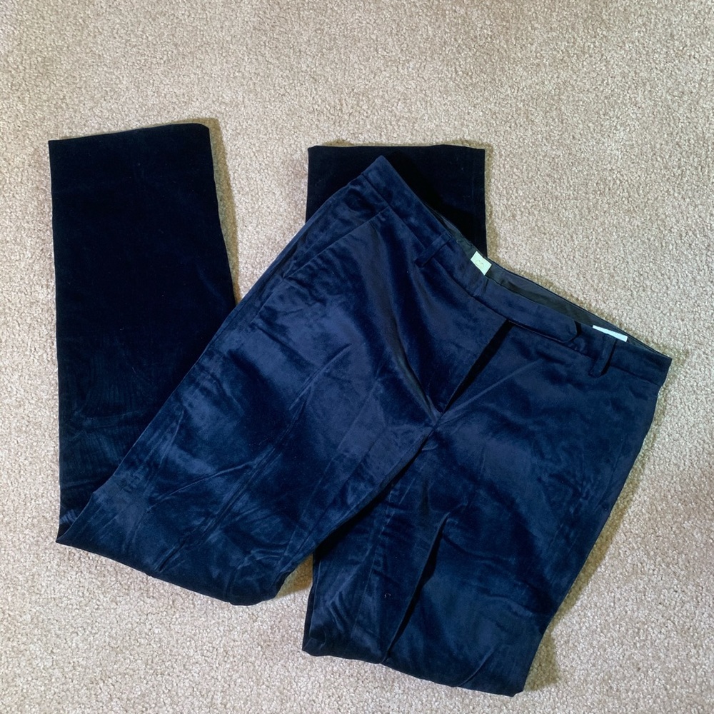 True Royal velvet pants